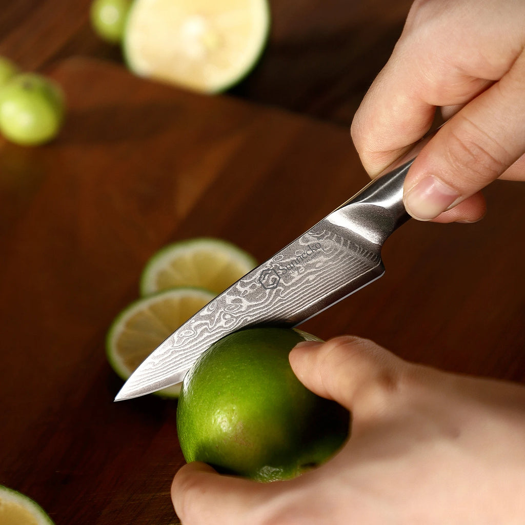Sunnecko Damascus Kitchen Knife Set | VG10 Core 67-Layer Steel Damascus Kitchen Knife Set Axl