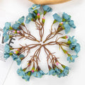Artificial Silk Rose Flowers – Wedding & Home Décor Bouquet Artificial Flowers Axl Blue 30pcs