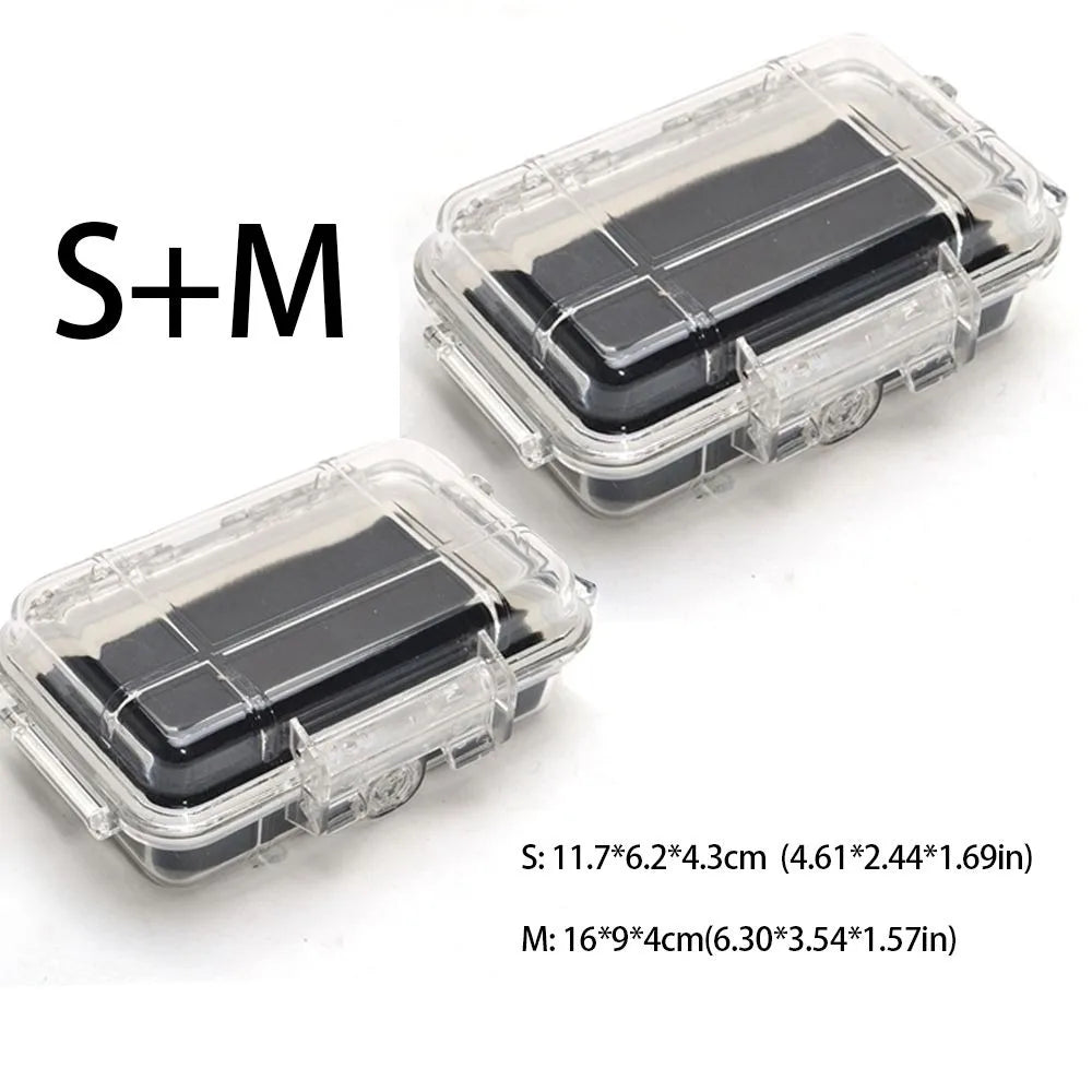 Waterproof Shockproof ABS Dry Box – Outdoor Storage Case S/M/L Waterproof Dry Box Axl S-M