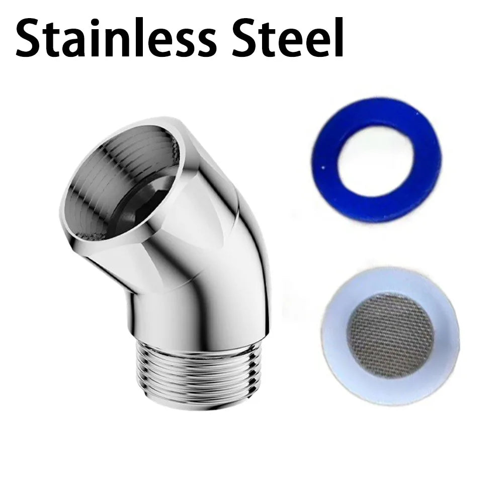 135° Shower Angle Adjuster – 1/2" Elbow Arm Extension Shower Angle Adjuster Axl Stainless steel