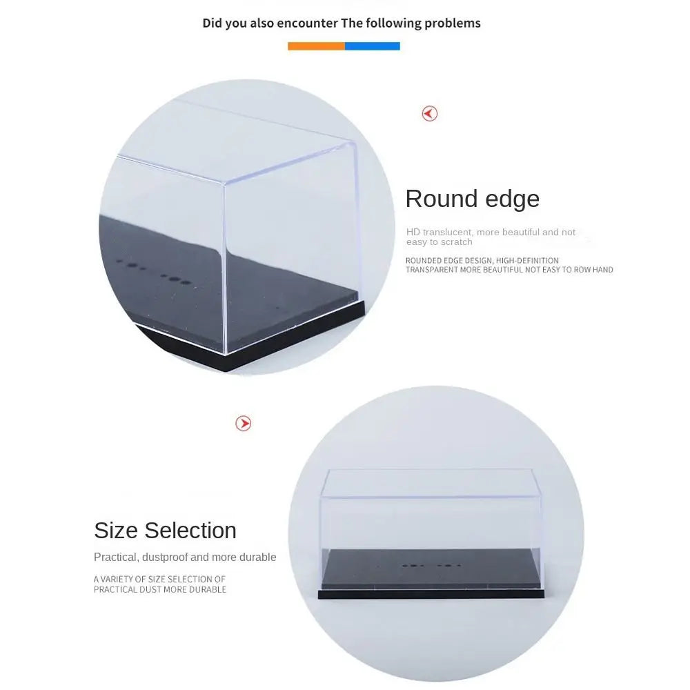 1/64 Diecast Model Car Display Box – Clear Acrylic Dust Cover Model Car Display Case Axl