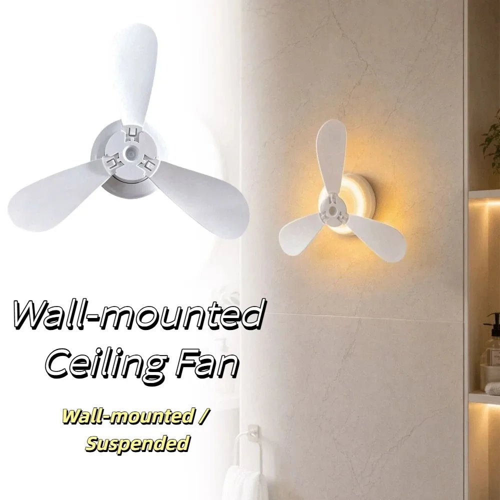 Wall-Mounted Bathroom Fan – No-Drill Remote Control Fan Wall-Mounted Fan Axl