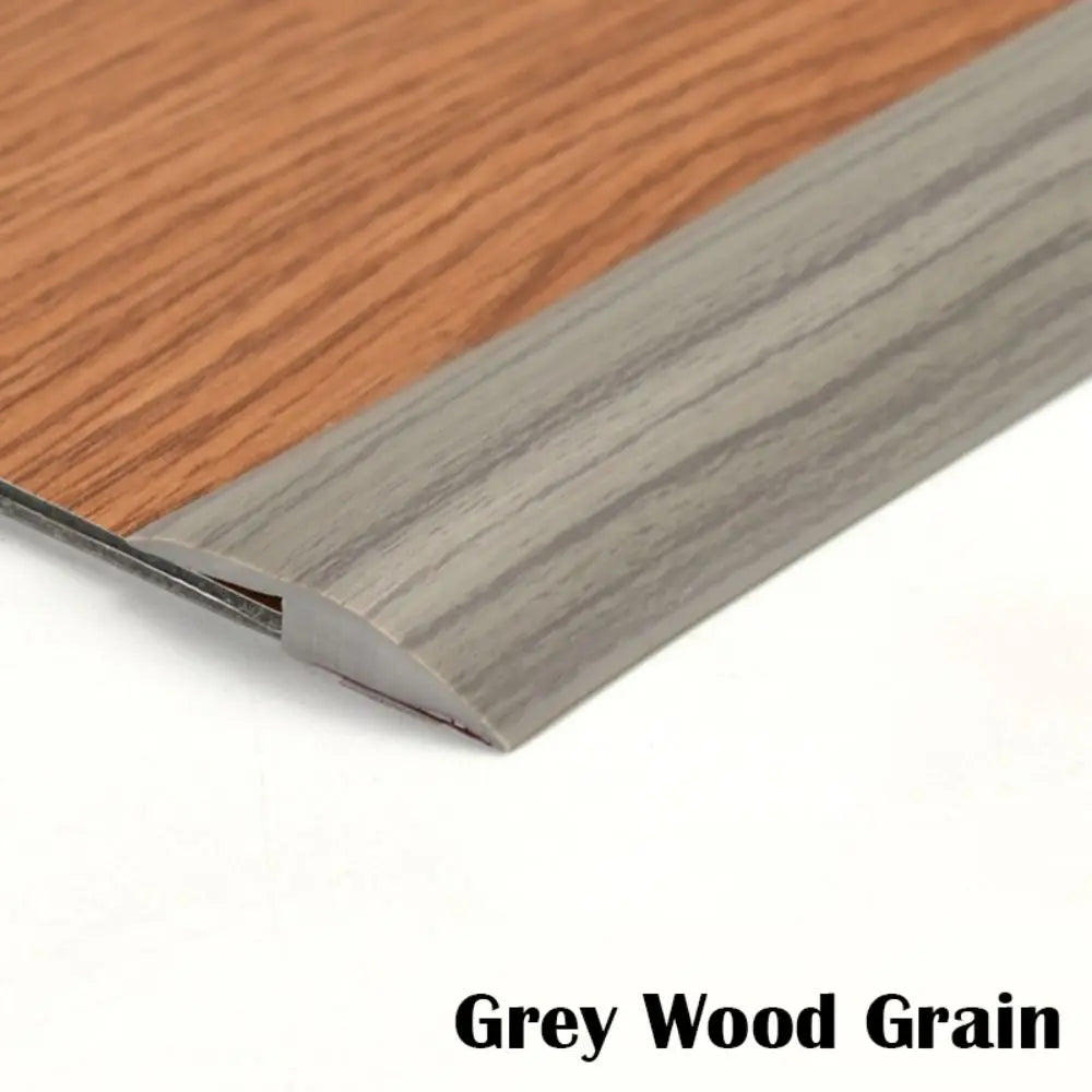 Self-Adhesive PVC Floor Transition Strip – 100cm Threshold Cover Floor Transition Strip Axl Grey Wood Grain