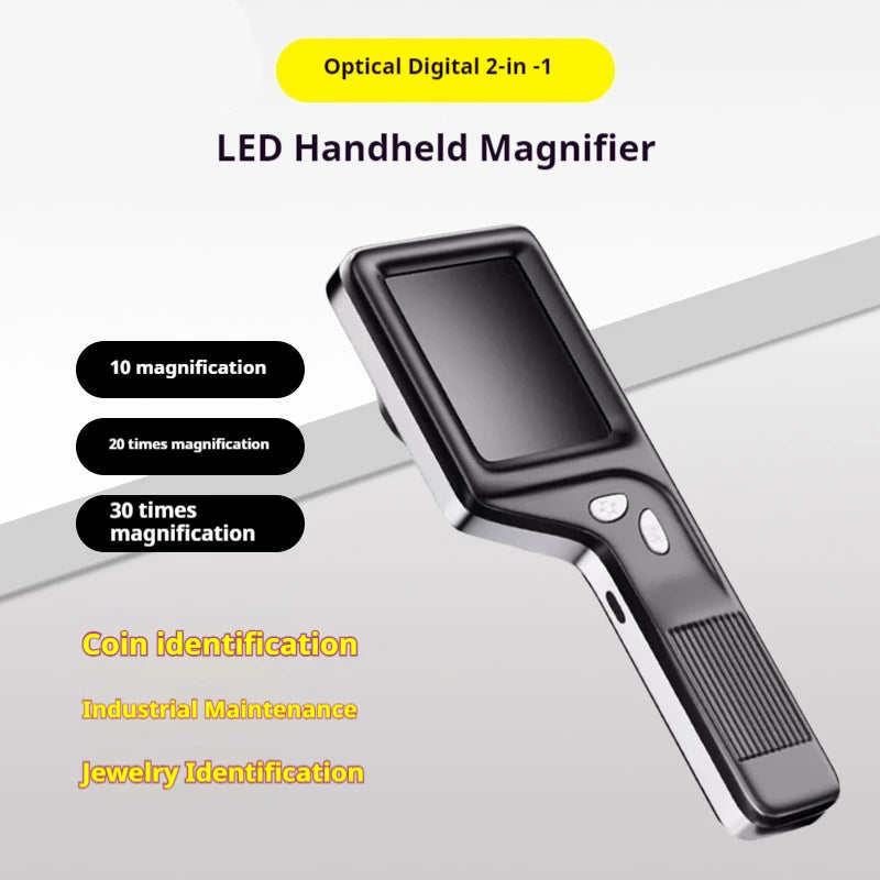 10X HD Digital Magnifier 2.4" IPS Screen USB Microscope Camera Digital Magnifier Axl