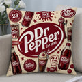 Dr Pepper Linen Cushion Cover – Breathable Printed Pillowcase Decorative Cushion Cover Axl White2 30X30cm