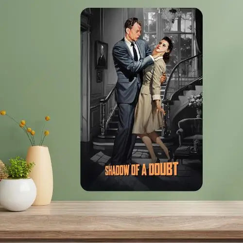 Shadow of a Doubt Classic Movie Metal Poster Sign Metal Wall Sign Axl aluminum sign aluminum 14x20cm