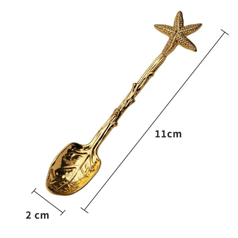 Retro Zinc Alloy Dessert Coffee Stirring Spoon – Dragonfly Design Dessert Stirring Spoon Axl B