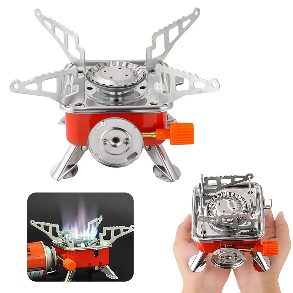 Portable Foldable Windproof Camping Gas Stove for Backpacking Camping Gas Stove Axl