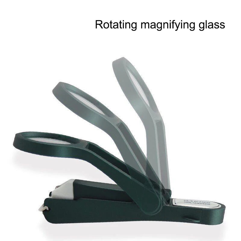 Nail Clipper with Magnifying Glass & Anti-Splash Guard Magnifying Nail Clipper Axl