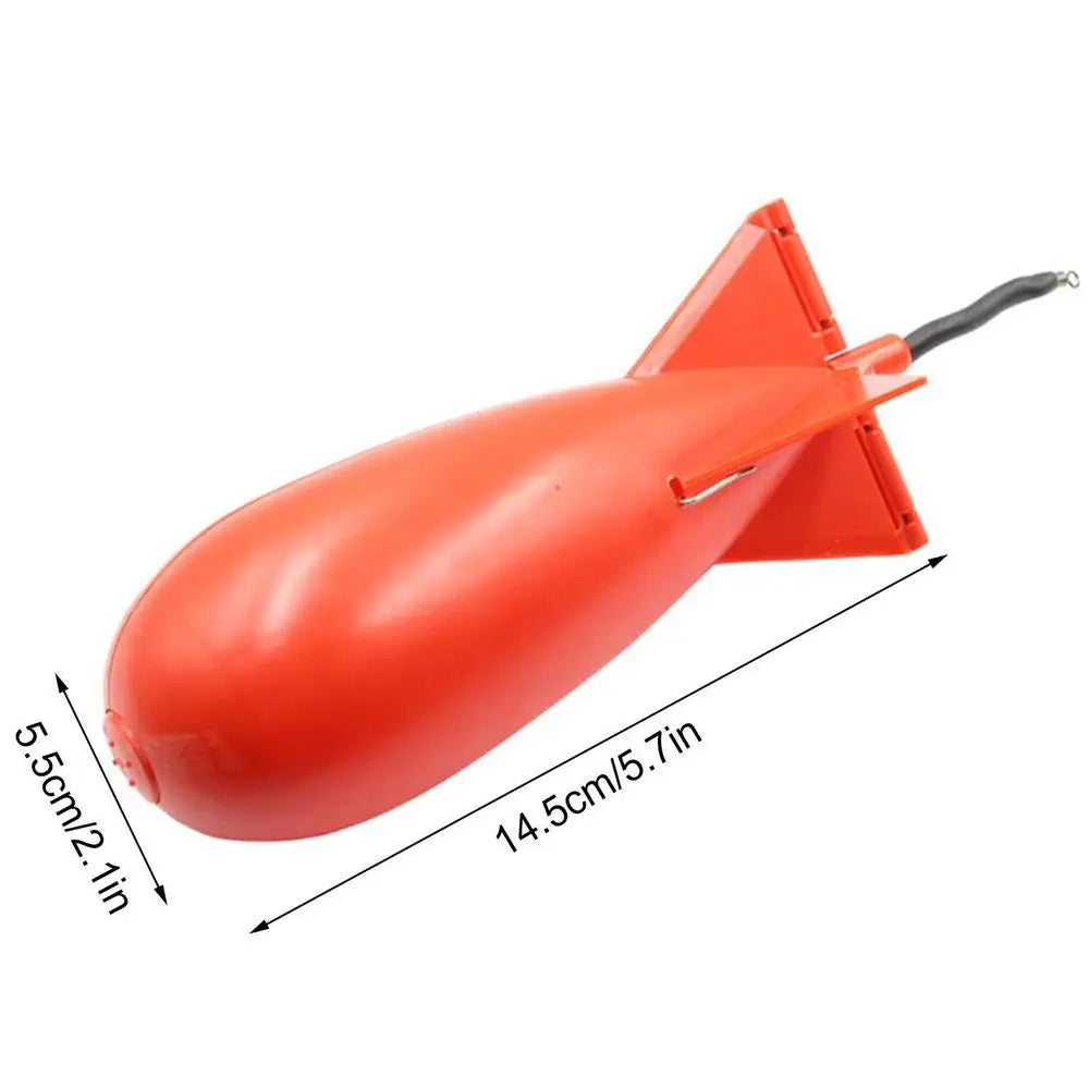Carp Fishing Rocket Bait Feeder Float Cage – PP Bait Dispenser Fishing Bait Feeder Axl Red