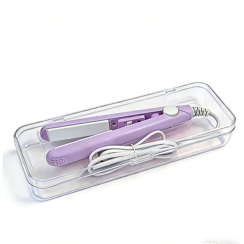 3-in-1 Mini Ceramic Hair Straightener & Curling Iron | Flat Iron Hair Straightener Iron Axl Chic Purple Box EU