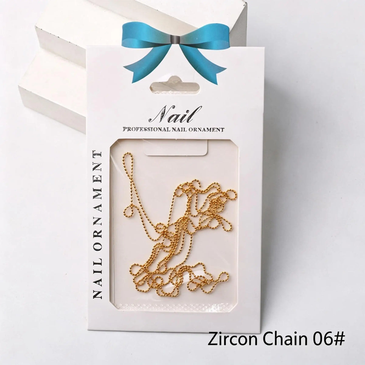Crystal Rhinestone Cup Chain for Nail Art – Cuttable DIY Manicure Nail Art Chain Axl 06 1mm