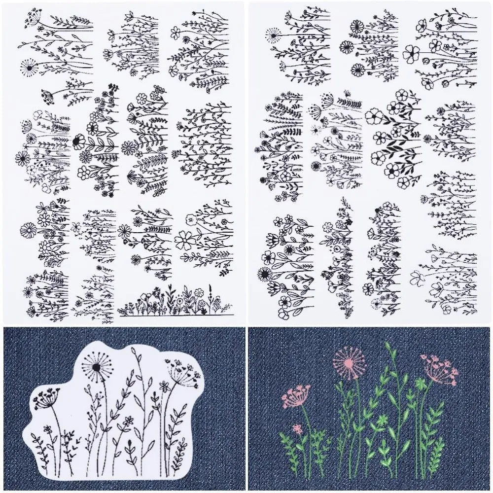 Stick & Stitch Embroidery Transfer Stabilizers – 2 Sheets Embroidery Stabilizer Axl