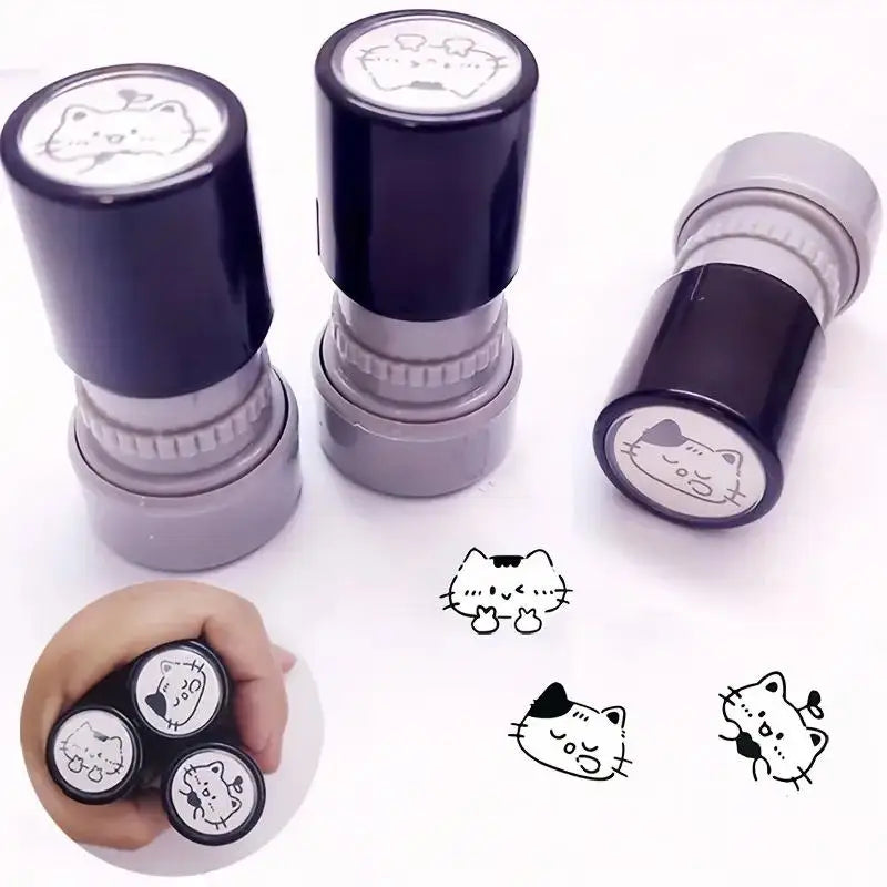Cute Black Kitten Rubber Stamp – Journal & Scrapbooking DIY Decorative Rubber Stamp Axl