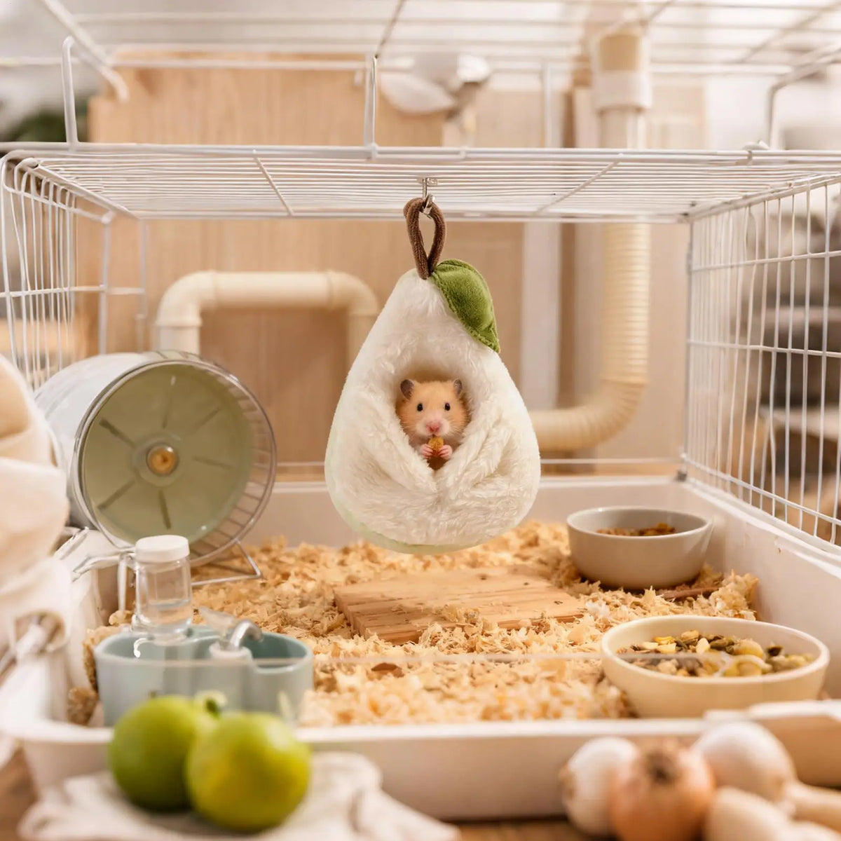 Pear-Shaped Hamster Hammock Bed – Small Pet Nest with Hook Small Pet Hammock Axl