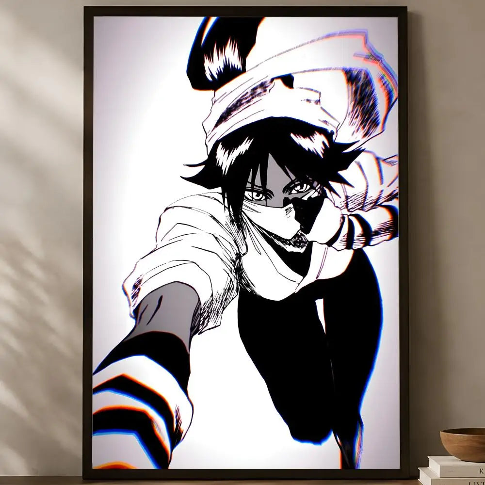Yoruichi Shihoin Anime Wall Poster – HD Self-Stick Waterproof Anime Wall Poster Axl White12 60X90cmNoframe
