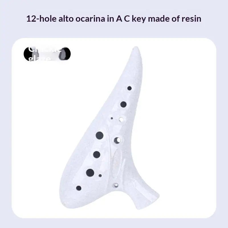 12-Hole Alto C Ocarina – Resin Wind Instrument for Beginners Wind Instrument Axl 1