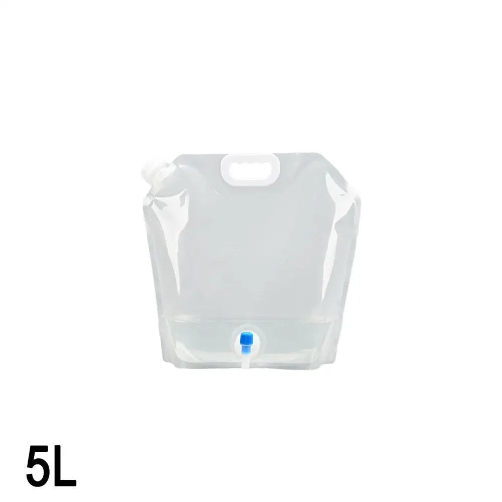 Foldable Camping Water Bag 5L & 10L – Collapsible Storage Bag Collapsible Water Bag Axl White 5L