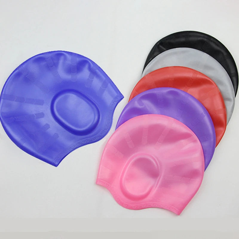 Adults Silicone Swimming Cap – Waterproof & Ear Protection Silicone Swim Cap Axl
