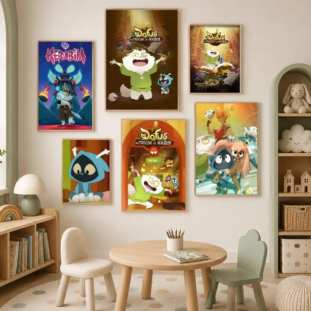 Dofus Kerub's Bazaar HD PVC Self-Stick Wall Art Poster Wall Art Poster Axl