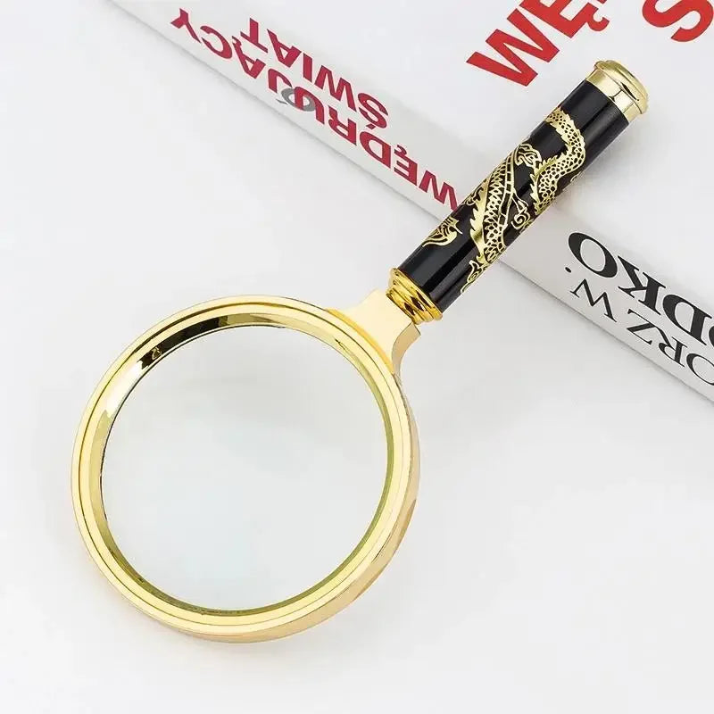 10x Handheld Magnifying Glass – Wood Handle FMC Loupe 60–80mm Handheld Magnifier Loupe Axl 1