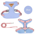 Breathable Pet Harness & Leash Set for Cats & Small Dogs Pet Harness Set Axl Blue L-suit 10-14kg