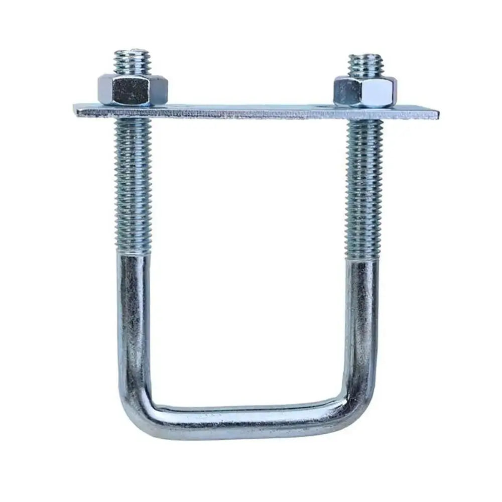 M8 Square Tube U-Clamp | Galvanized Q235 Carbon Steel + Baffle Tube Clamp Axl