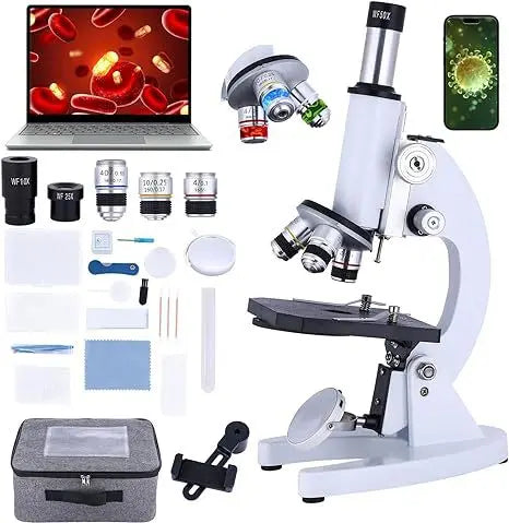 Optical Microscope 40X–2400X | Students & Lab Use | Axl Optical Microscope Axl Without eyepiece