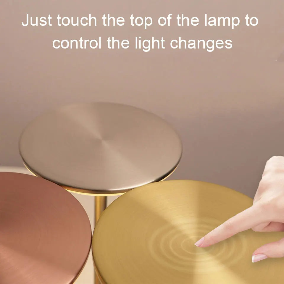 LED Crystal Touch Table Lamp – USB Rechargeable Wireless Light LED Table Lamp Axl