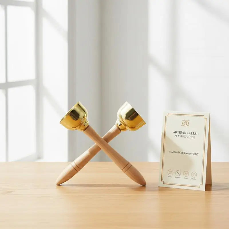 Kids Handbell Pair – Percussion Instrument for Music Class Kids Percussion Bells Axl