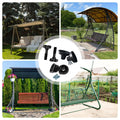 Garden Swing Canopy Frame Replacement Kit – Rustproof ABS & Metal Swing Canopy Frame Kit Axl Default Title