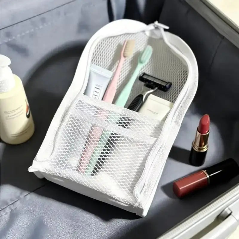 Large PVC Cosmetic Bag – Waterproof Standing Toiletry Organizer Cosmetic Toiletry Bag Axl