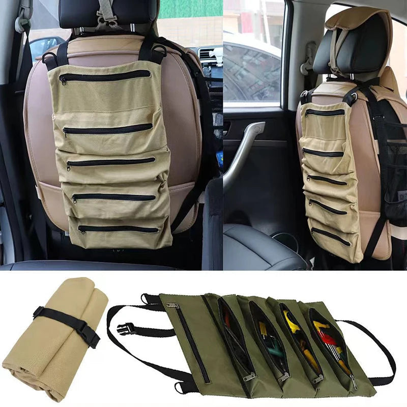 Roll-Up Tool Bag – Multi-Pocket Oxford Cloth Organizer Pouch Tool Organizer Bag Axl