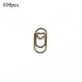 100 Pcs Mini Heart Shaped Paper Clips – Cute Decorative Clips Decorative Paper Clips Axl Vintage color-100pcs