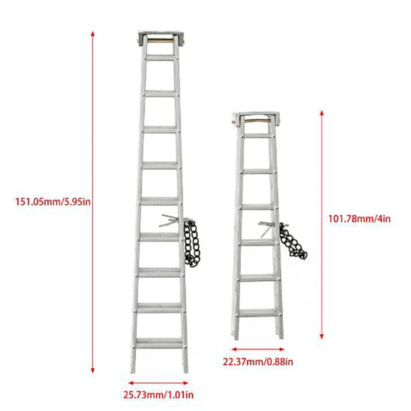 Mini RC Crawler Ladder 100mm & 150mm – Axial SCX10 1:10 Scale RC Crawler Accessory Axl