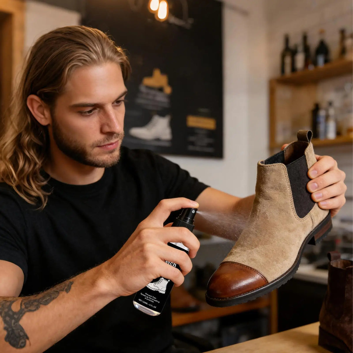 120ml Shoe Stretcher Spray – Leather, Suede & Canvas Softener Shoe Care Spray Axl