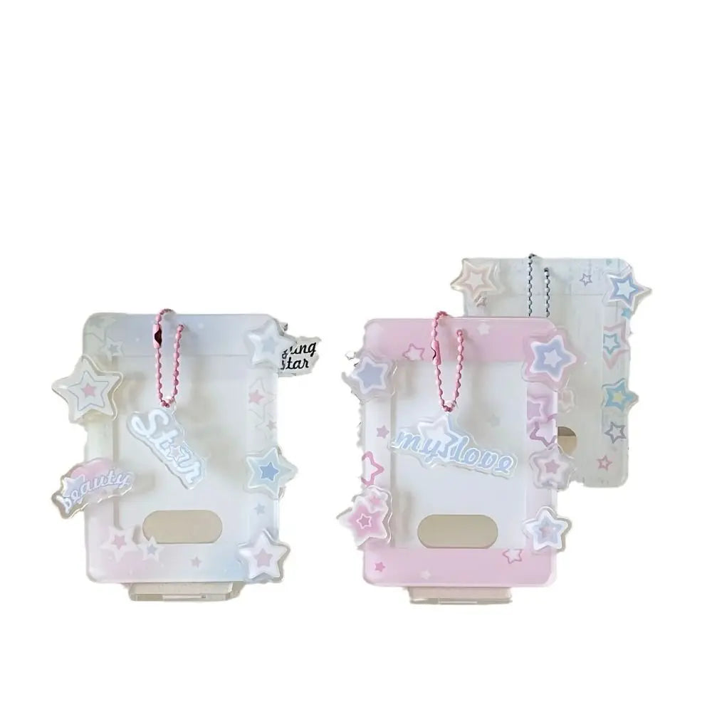 Korean Acrylic Idol Card Holder – Polaroid Photo Display Stand Acrylic Card Holder Axl