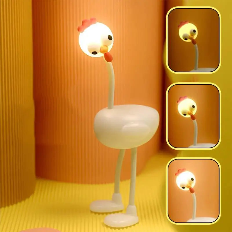 Cartoon Chicken Night Light – Cute Kids Bedside Lamp for Nursery Kids Night Light Axl