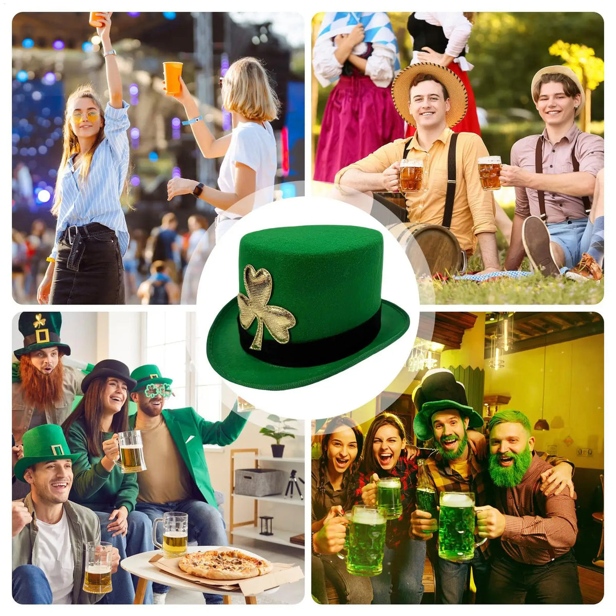 Irish Green Top Hat – St. Patrick's Day Costume Party Hat Costume Party Hat Axl