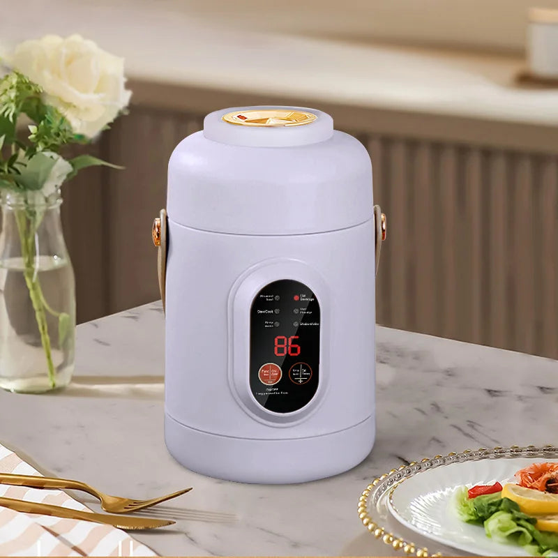 BALASHOV Portable Mini Rice Cooker & Electric Hot Pot 800ML Portable Rice Cooker Axl