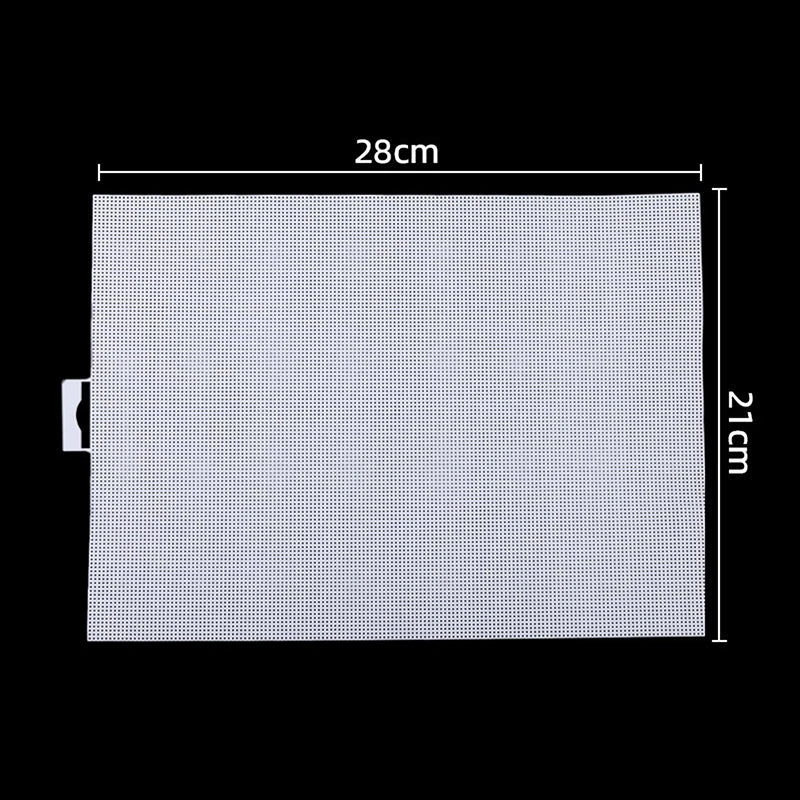 14-Count Plastic Mesh Canvas Sheets for Cross Stitch & DIY Craft Plastic Canvas Sheets Axl White