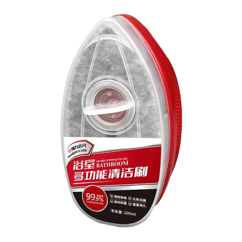 Anti-Scratch Sponge Cleaning Brush with Liquid Compartment Cleaning Sponge Brush Axl Red