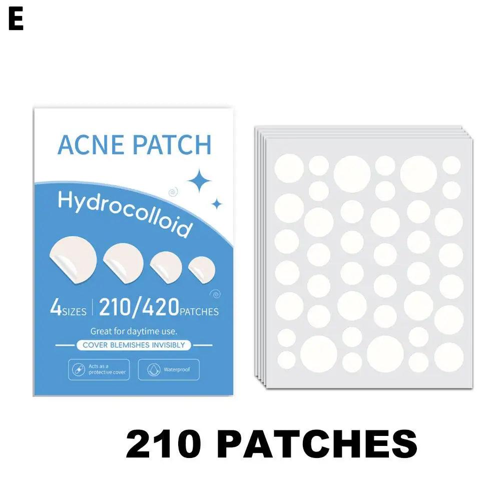 Hydrocolloid Pimple Patches – Full Face, Gentle Acne Patches Acne Patch Axl e 210pcs