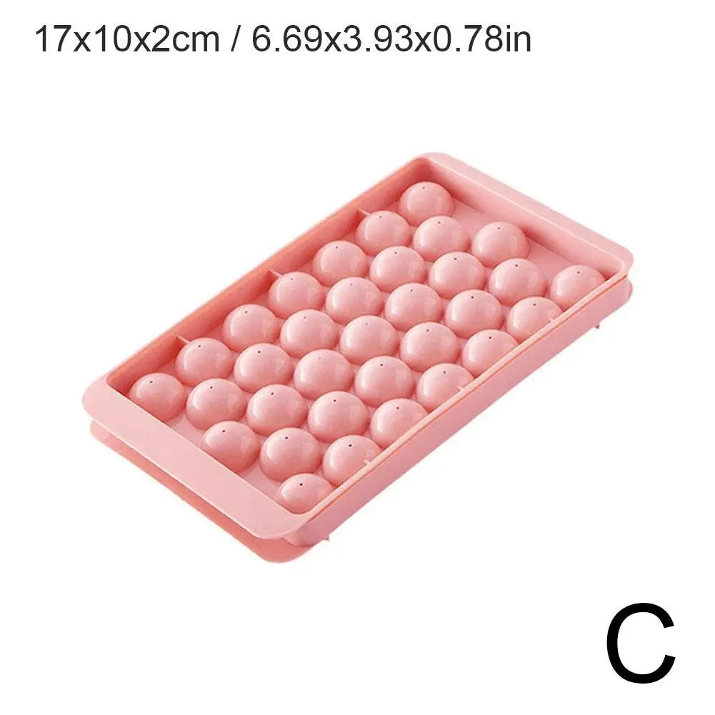 Round Ice Ball Maker Tray – Whiskey Sphere Mold | 2 Colors Ice Ball Mold Tray Axl C