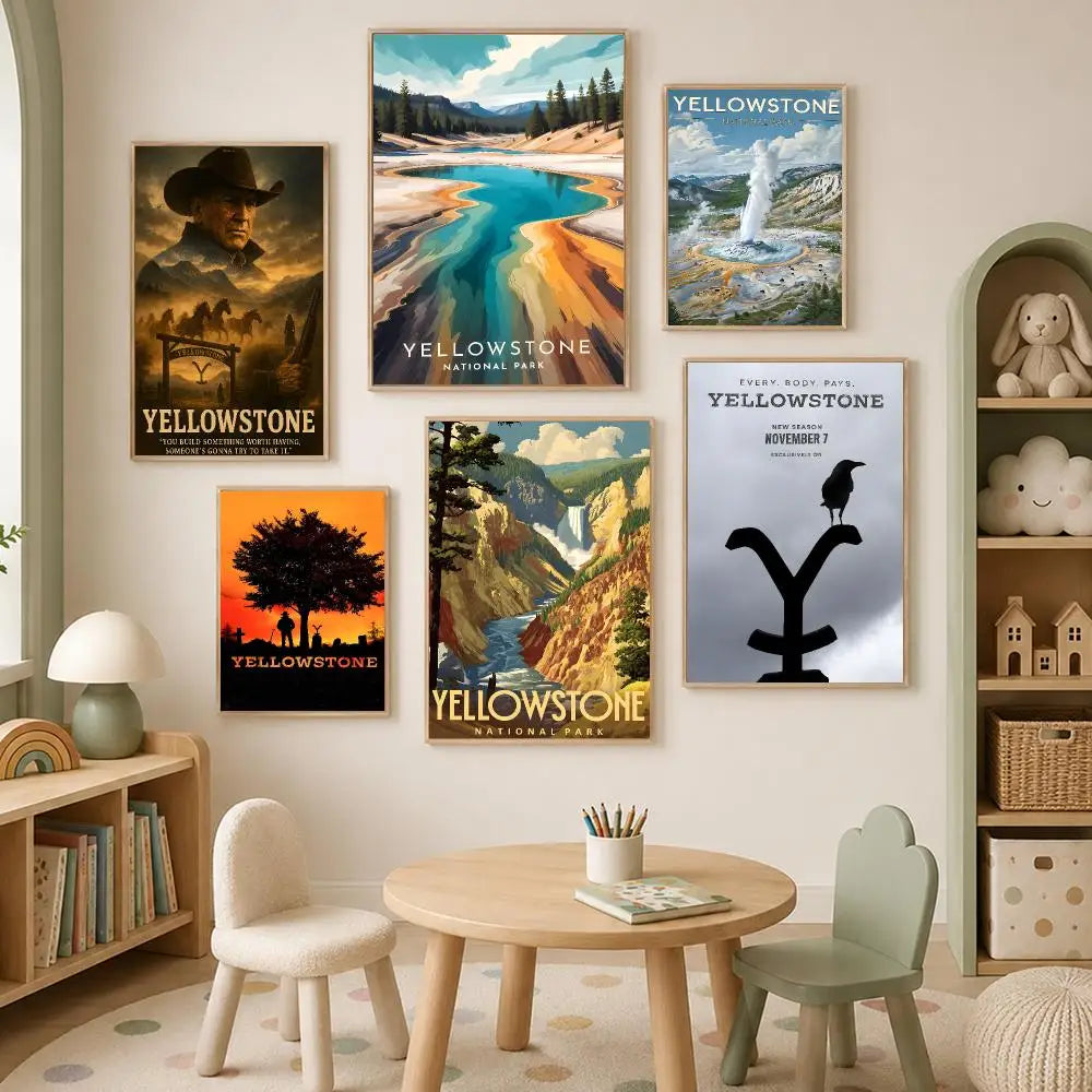Yellowstone TV Series Wall Art Poster – Self-Stick Waterproof Wall Art Poster Axl
