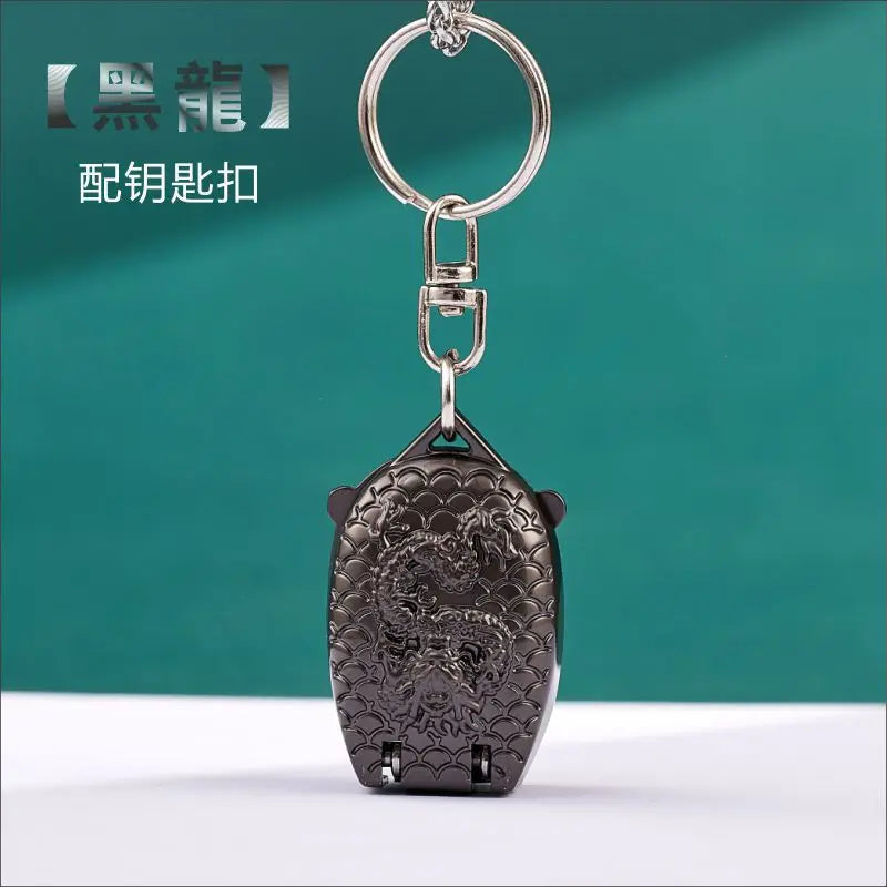 Mini Folding Nail Clipper – Keychain Stainless Steel Cutter Nail Clipper Axl Black Dragon