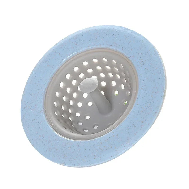 Silicone Sink Hair Filter – Anti-Clog Drain Strainer Cover Drain Hair Strainer Axl Blue-1pcs