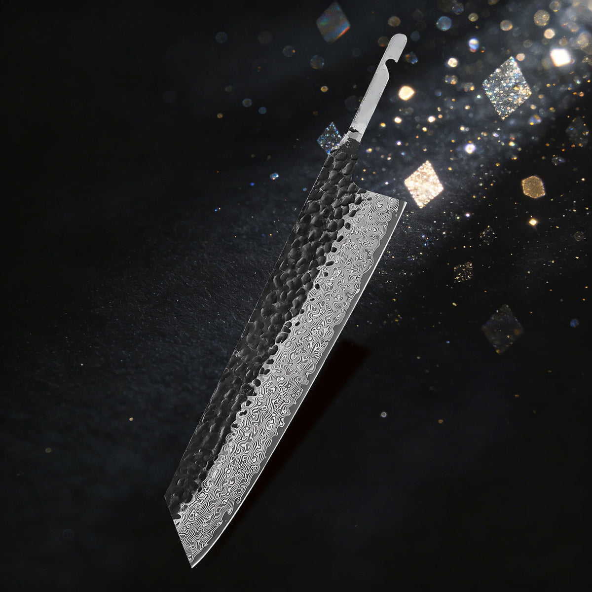 Damascus Steel Kiritsuke Knife Blade – DIY Chef Knife Making Damascus Knife Blade Axl Blade-C-1PC
