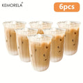 KEMORELA Vertical Stripe Glass Set – 4/6 Pc Cocktail Cups Glassware Set Axl 6PCS 301-400ml