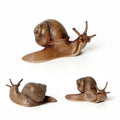 Realistic PVC Snail Animal Model | Kawaii Miniature Garden Decor Miniature Animal Figurine Axl GRAY